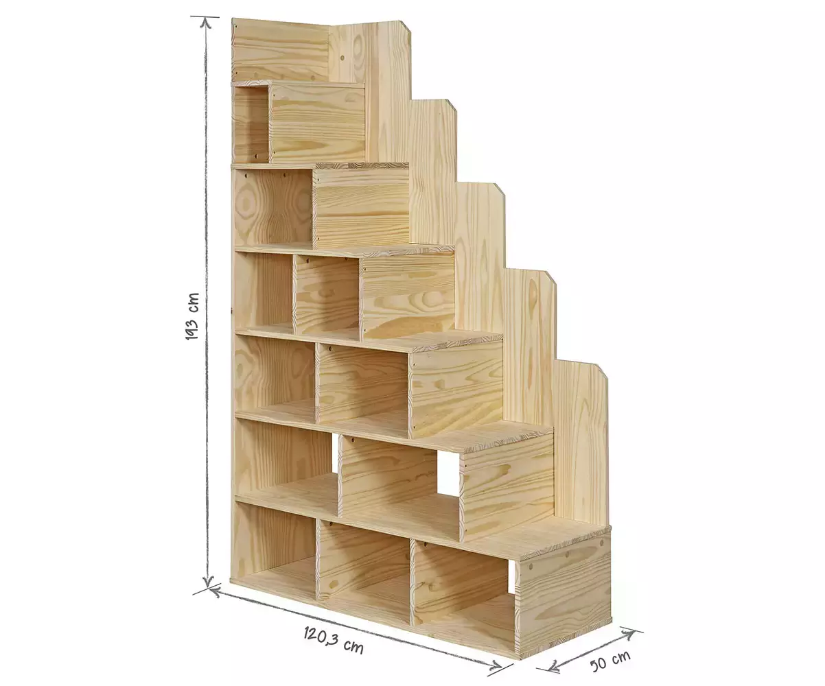 Dimension du module escalier pour lit mezzanine Palomar