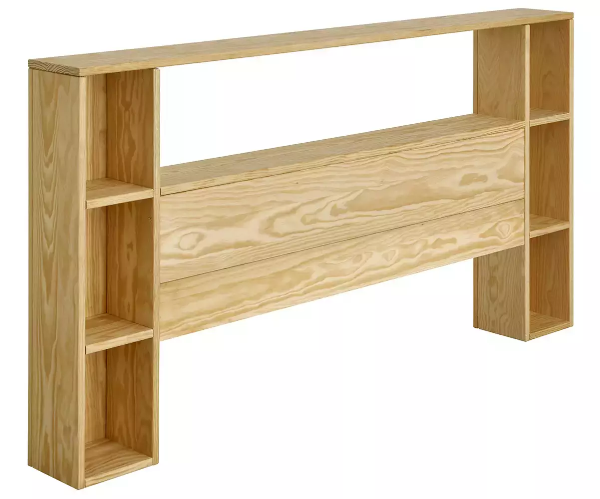 Tête de lit Mizar bois naturel inclus (face)