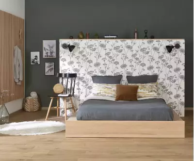 Lit en hêtre Galion avec son matelas 2 places