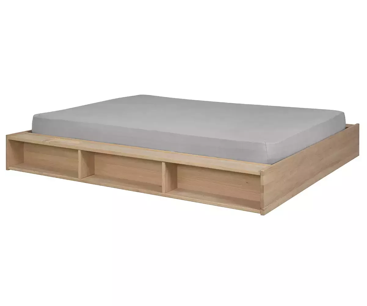 Lit 2 places en hêtre massif Galion