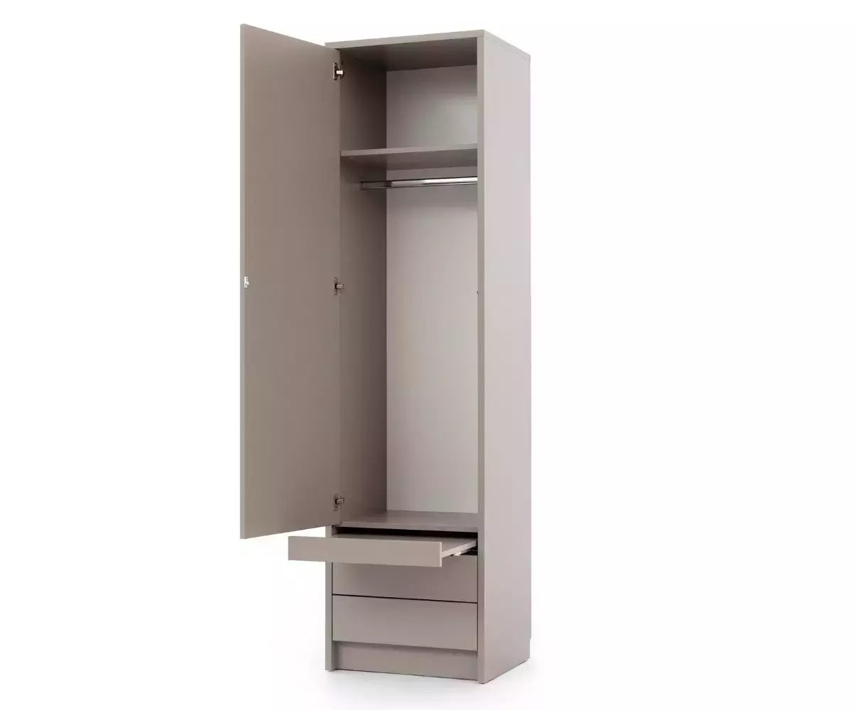Colonne penderie taupe