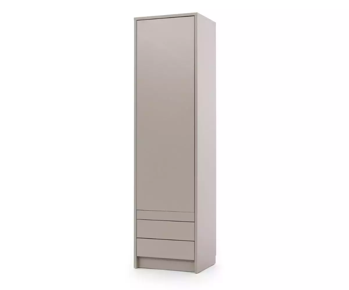 Colonne taupe avec porte