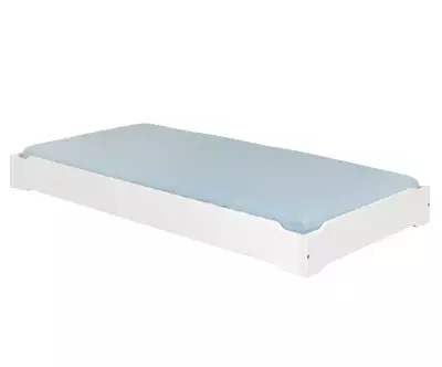 Lit empilable blanc en bois