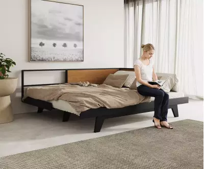 Lit banquette adulte transformable en lit 2 places