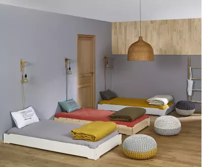 Lits empilables avec matelas Vaka