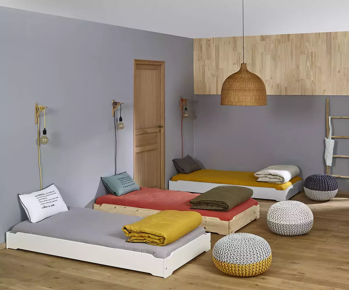 Lits empilables avec matelas Vaka
