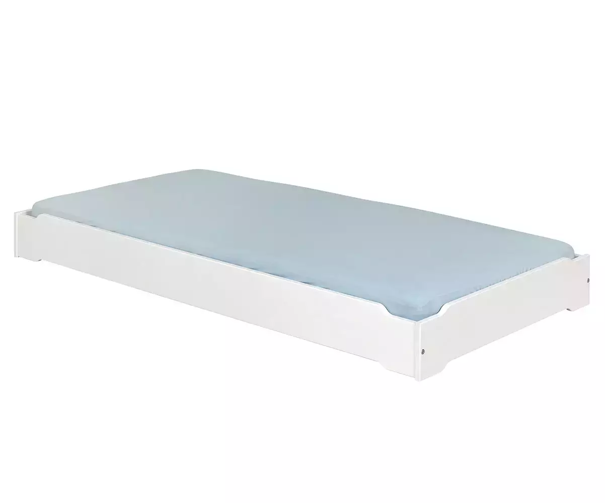 Lit empilable Vaka blanc en bois