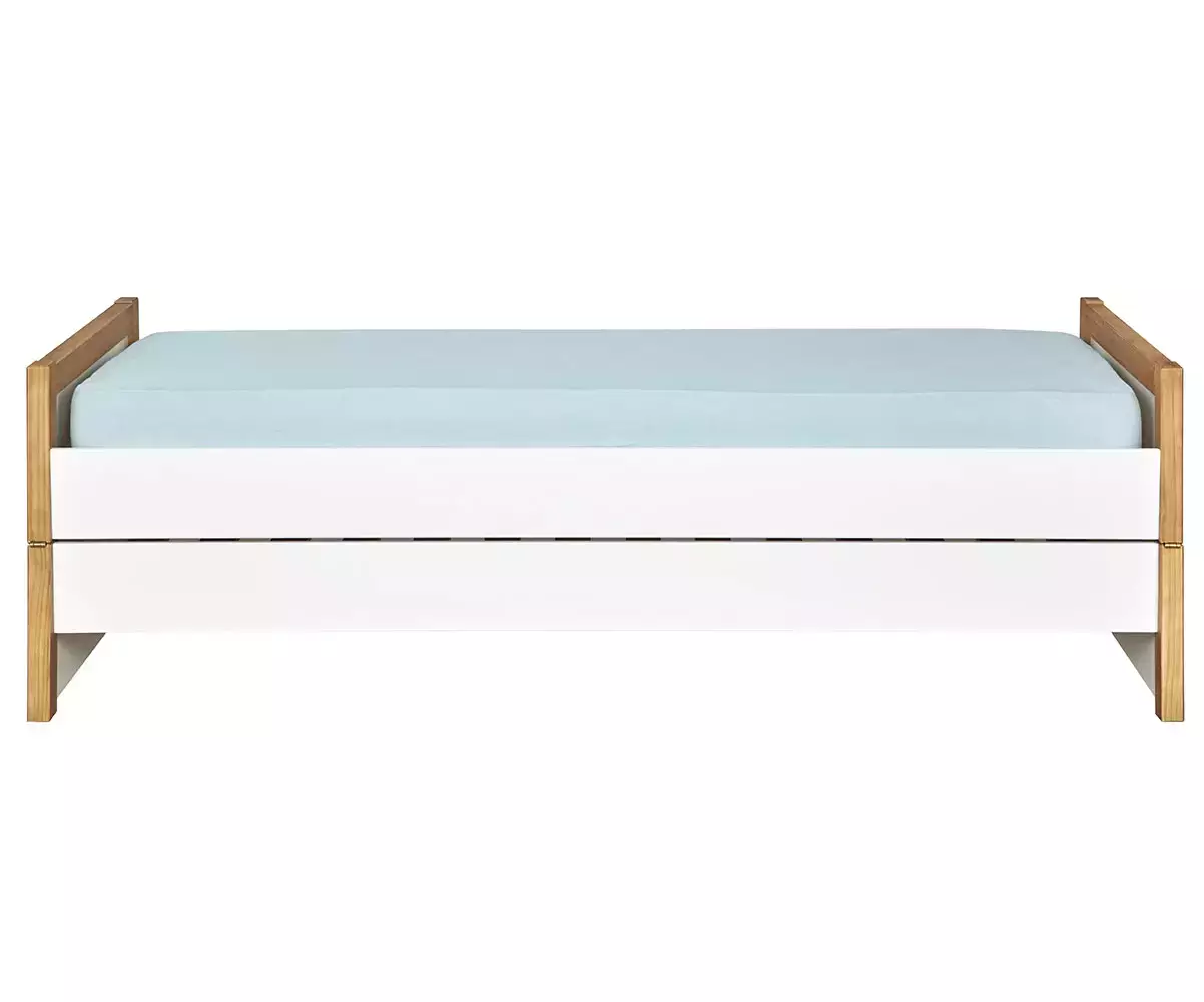 Lit Hypnos en Bois Massif avec Matelas de Face