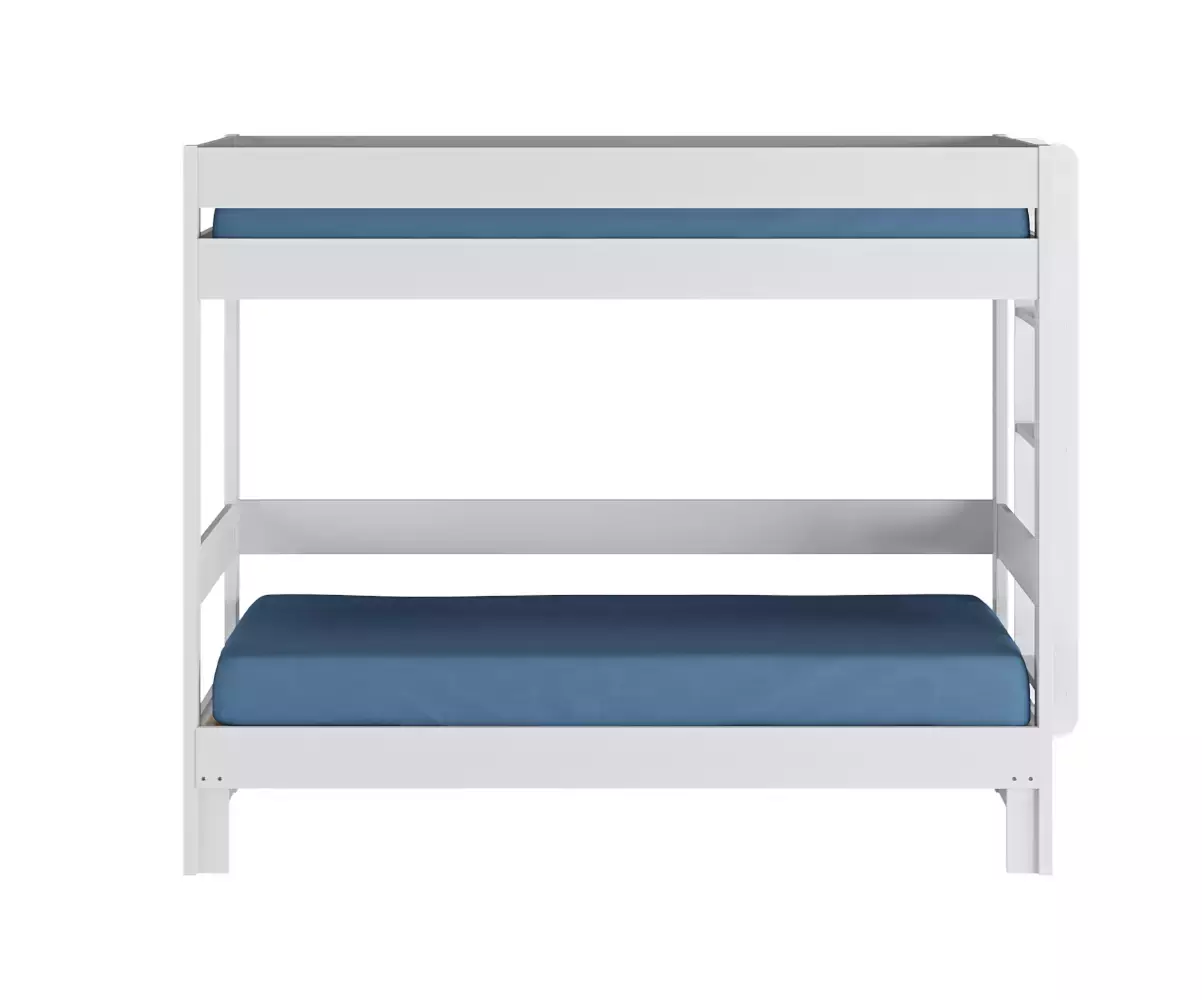 Lit superposé gigogne blanc Lakota 80x200 sans tiroir