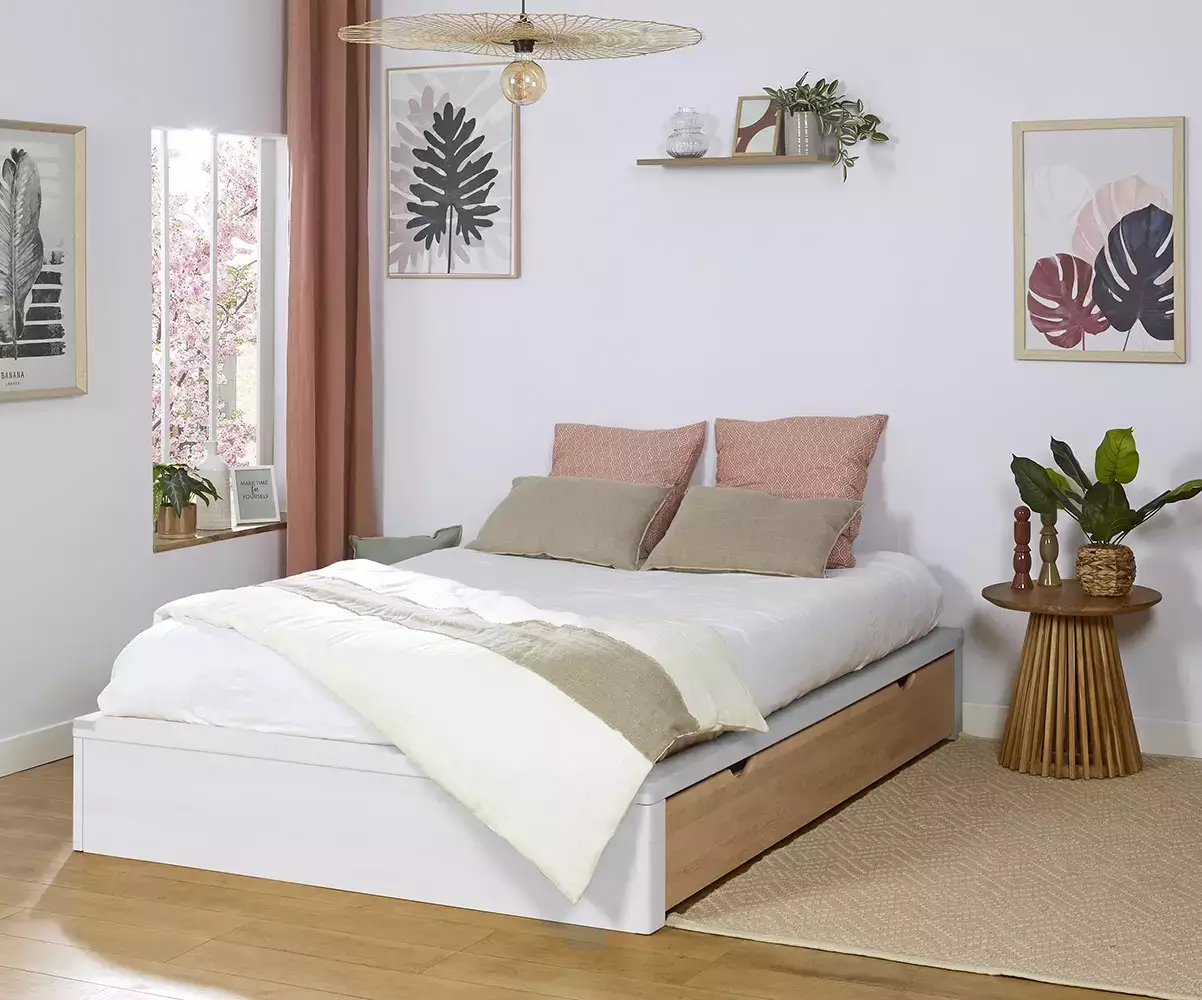 Lit Akara avec matelas aménage votre chambre à coucher