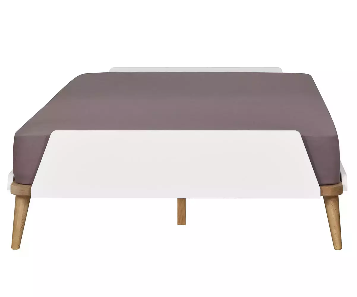 Lit Algol blanc adulte vue de face