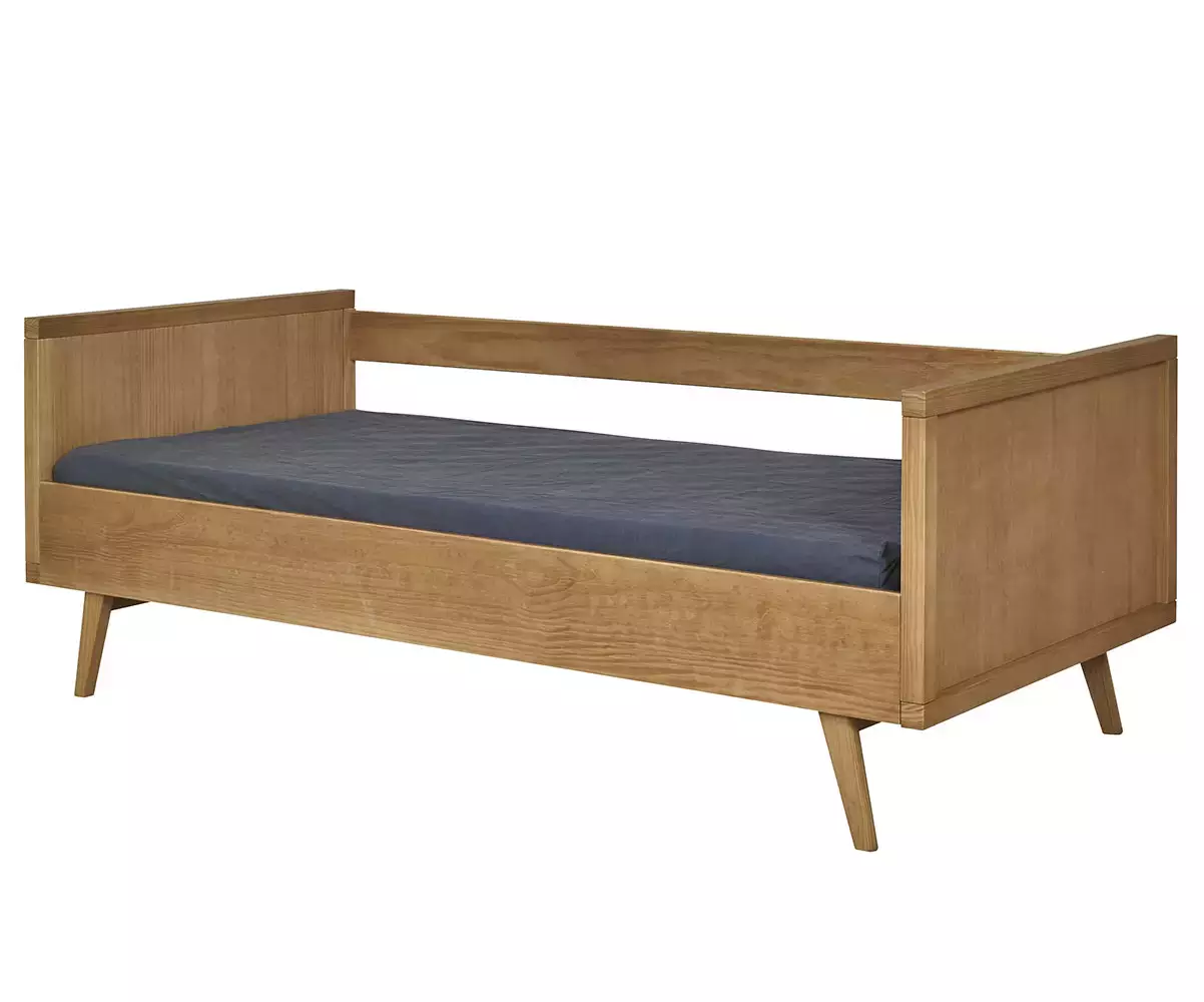 Lit banquette Calycé adulte vue de 3/4 avec matelas