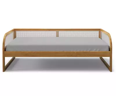 Vue de face du lit Makau avec matelas