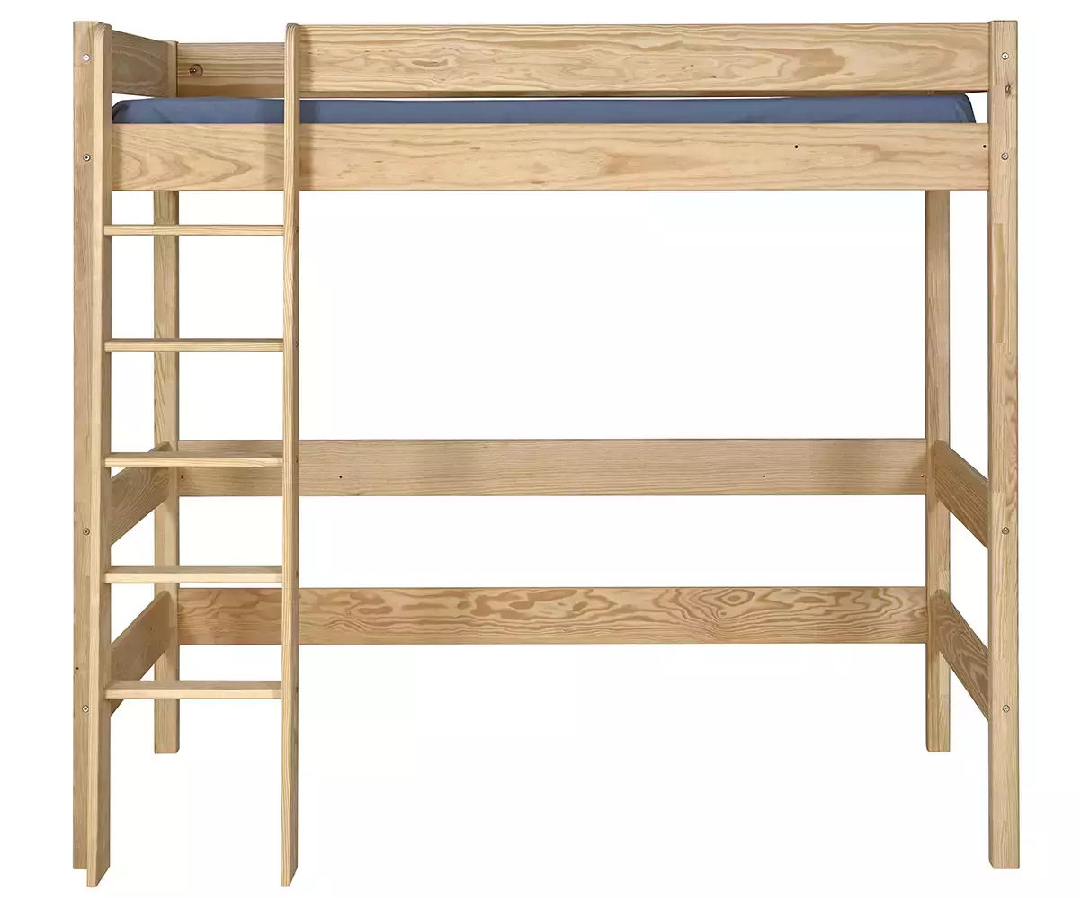 Lit mezzanine Douglas bois avec échelle réversible