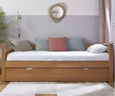 Lit banquette gigogne Ponant avec sommier gigogne