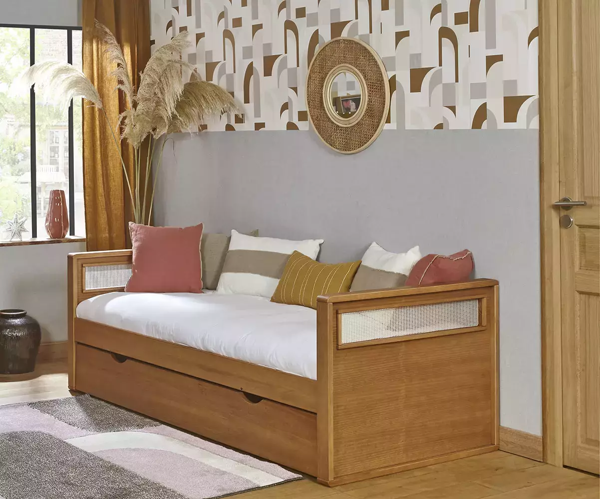 Lit banquette adulte Levant pin massif