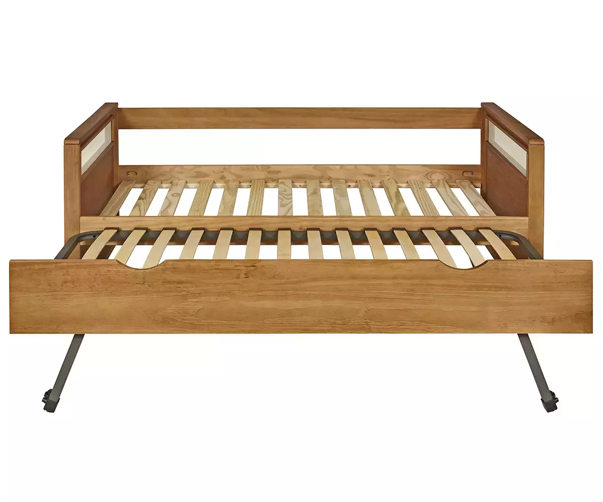 Lit banquette adulte Levant tiroir ouvert avec matelas