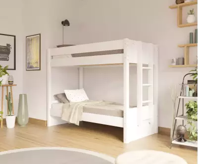 Lit superposé adulte Kupa blanc 2 couchages