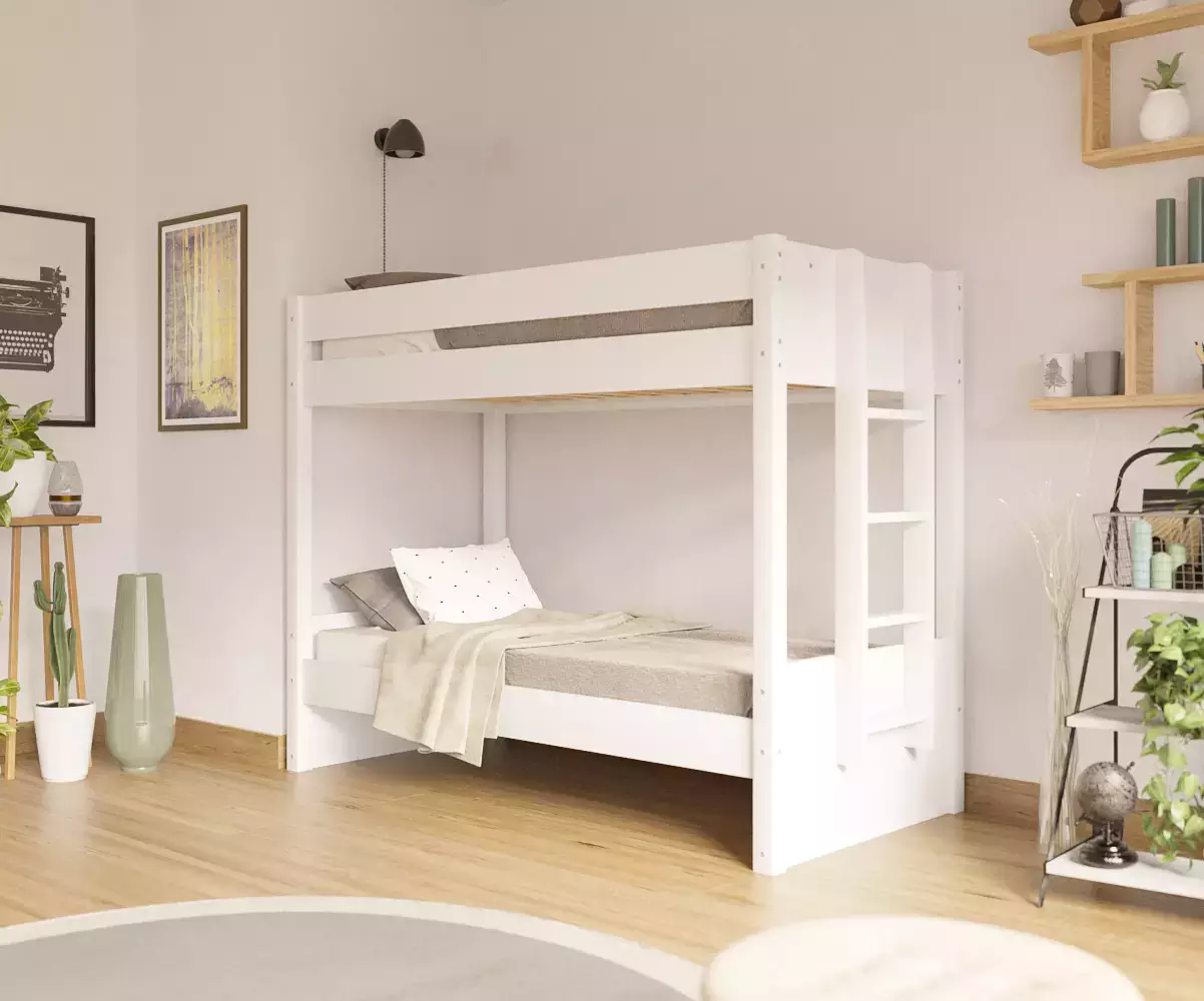 Lit superposé adulte Kupa blanc 2 couchages