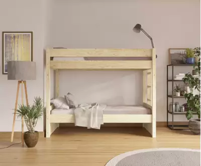 Lit superposé adulte Kupa bois avec matelas