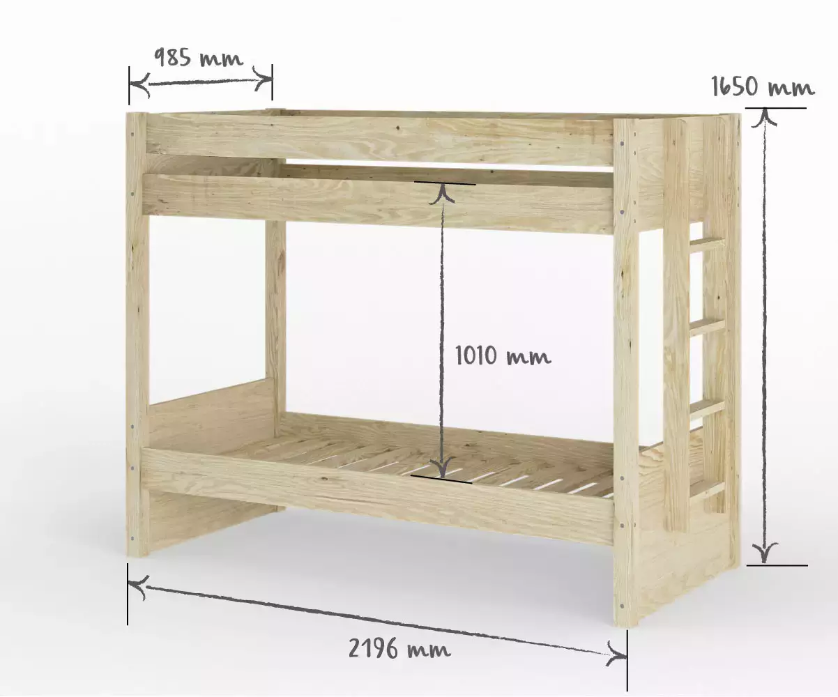 Lit gigogne Kupa adulte 90x200