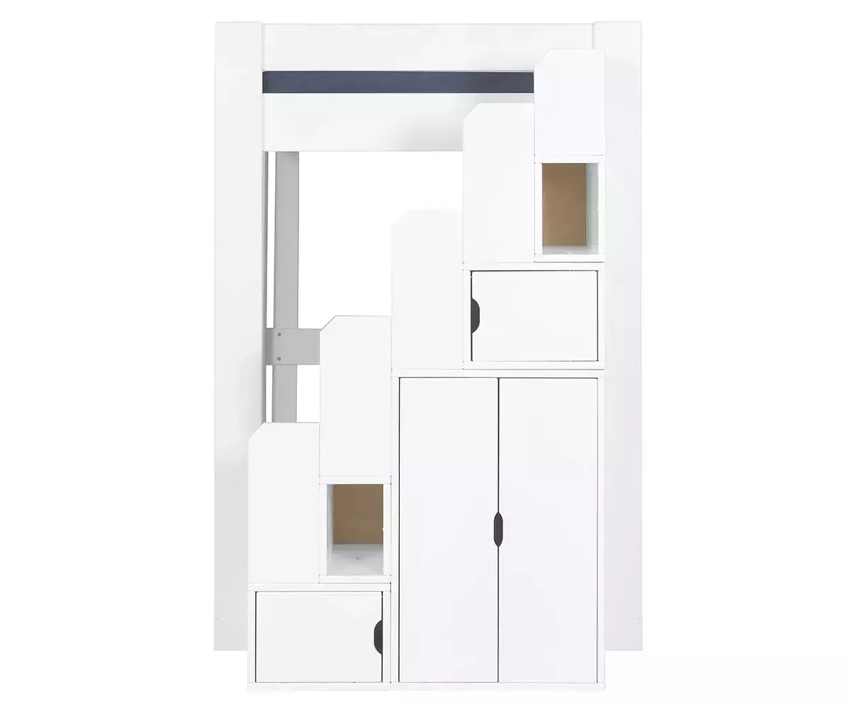 Module escalier blanc positionné à droite