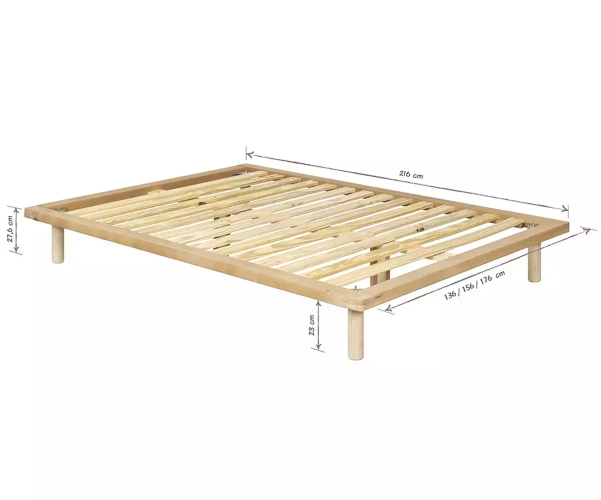 Dimensions du Lit Savo avec tête de lit Frégate