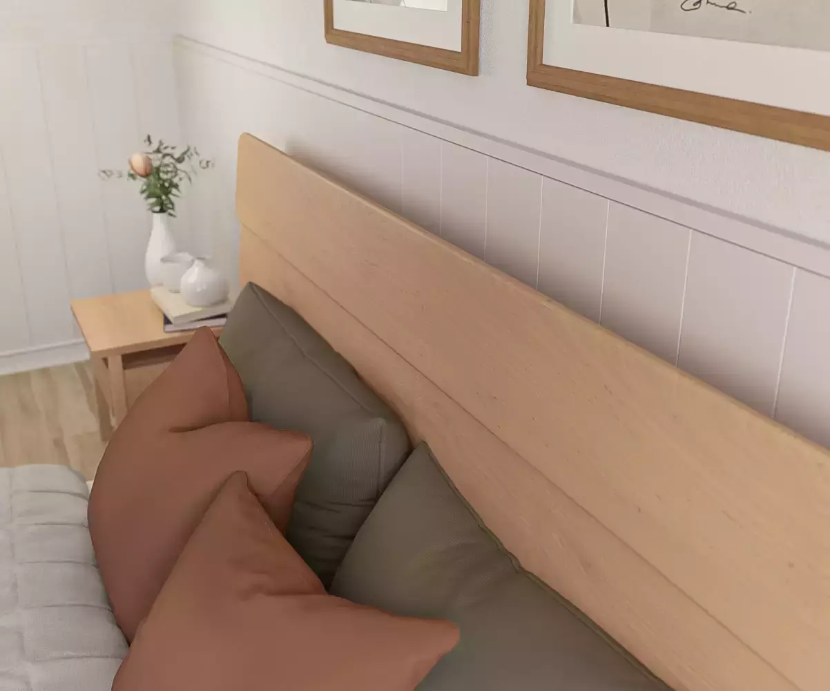 Lit Lakana avec tête de lit Frégate permet de dormir en toute sécurité