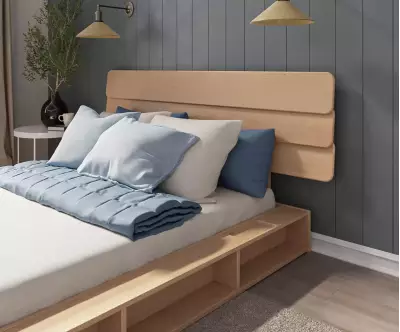 Lit Galion et tête de lit Frégate permet de mieux optimiser la surface de votre chambre
