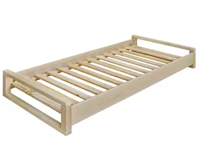 Lit empilable Pocus avec sommier et matelas intégré