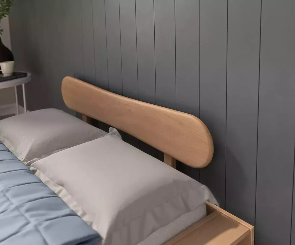 Lit Galion avec tete de lit Kauai permet de dormir en toute sécurité