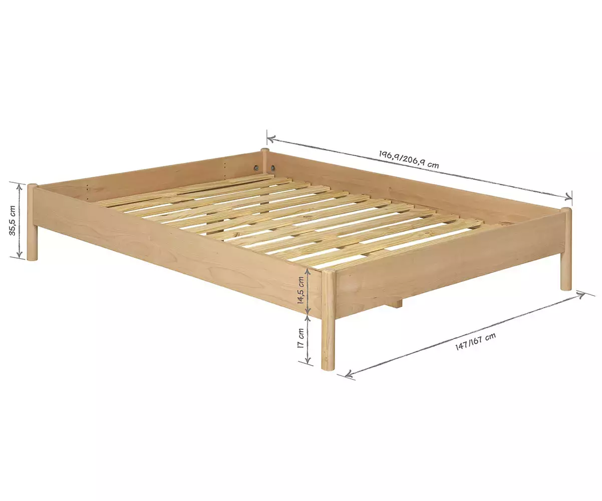 Dimension Lit Malau avec matelas
