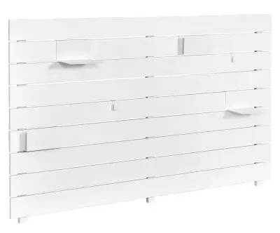 Tête de lit Ipar blanche avec rangements