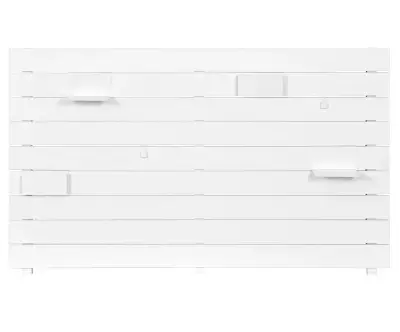 Tête de lit Ipar blanche en pin massif