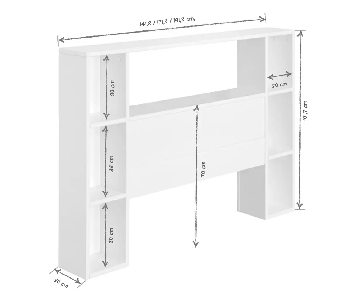 Tête de lit dimensions