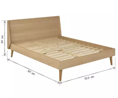 Dimensions lit Riddel 120 x190 cm