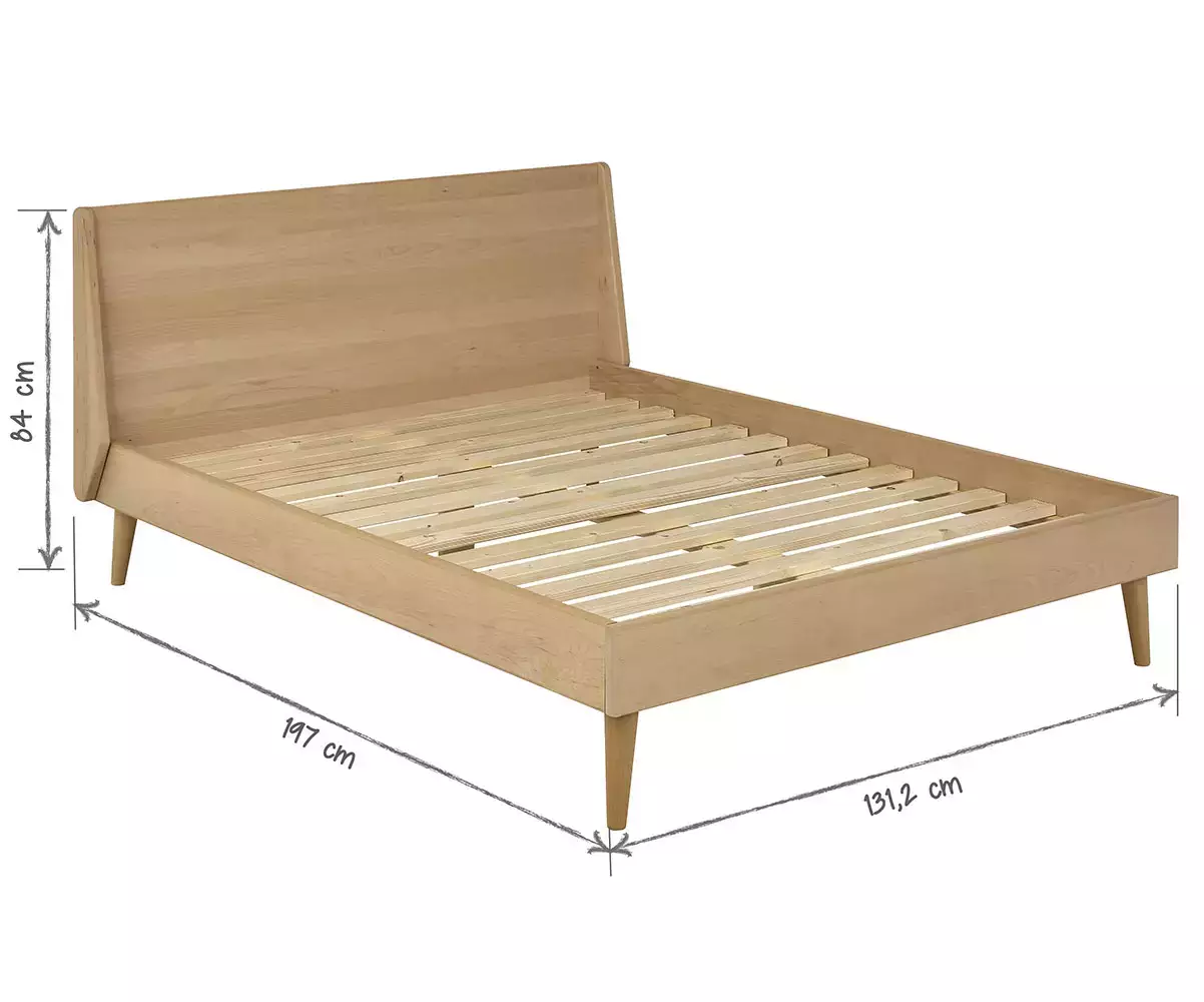 Dimensions lit Riddel 120 x190 cm