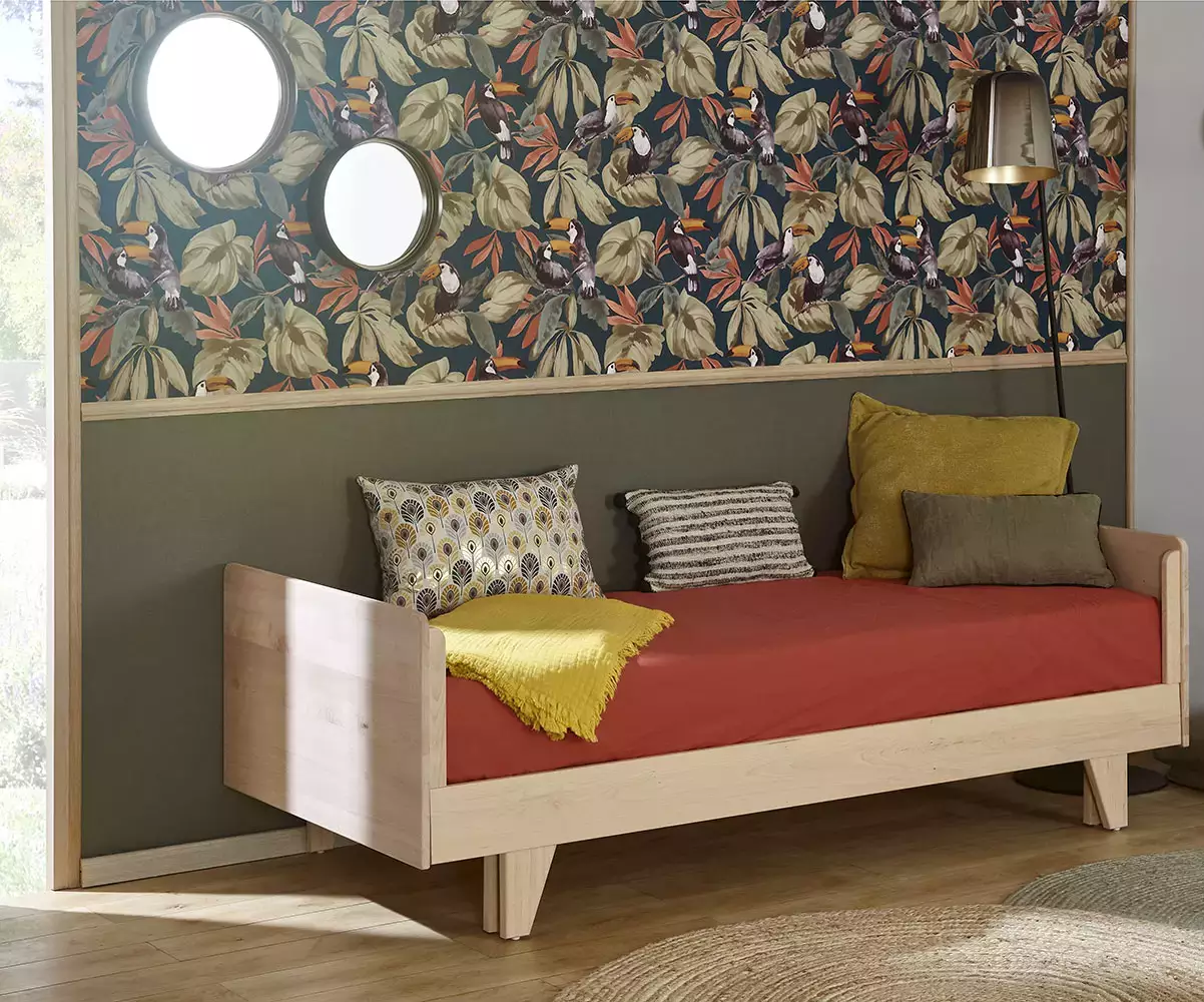 Couchage 2 places Hersé avec sommier peigne