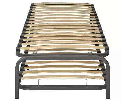 Détail sommier gigogne métal replié