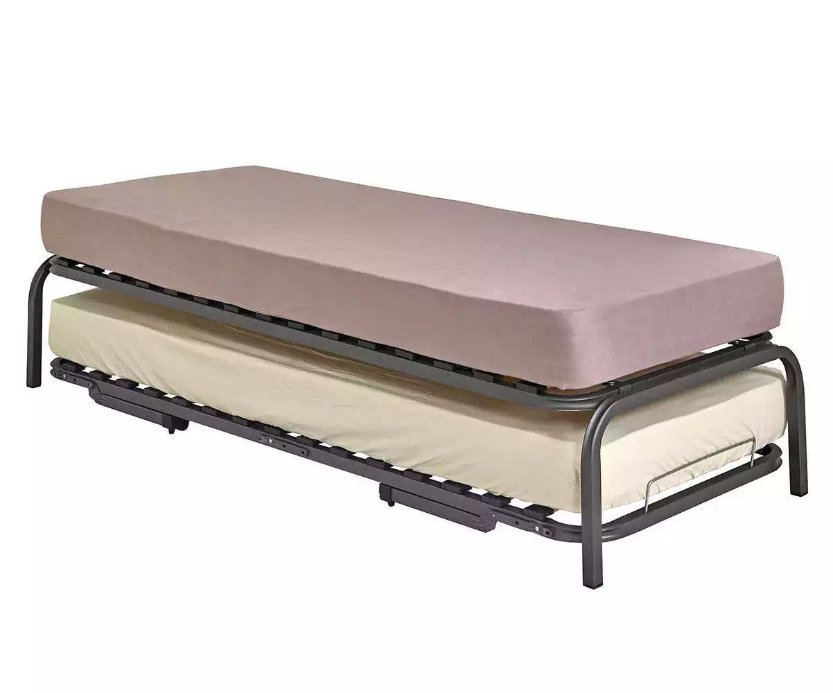 Pack sommier gigogne + 2 matelas