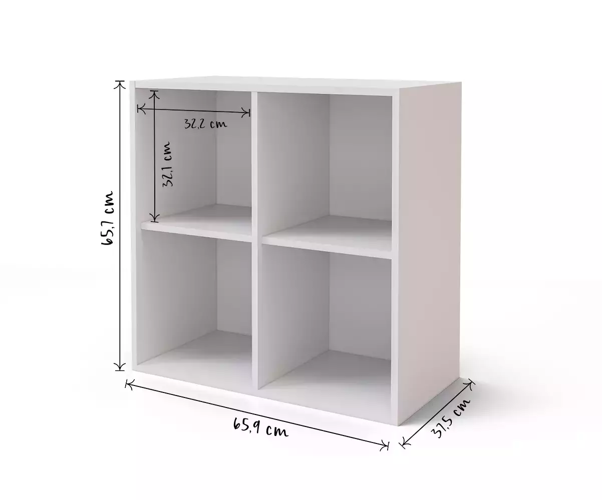 Dimensions Casier Caldéra 4 cases de rangement
