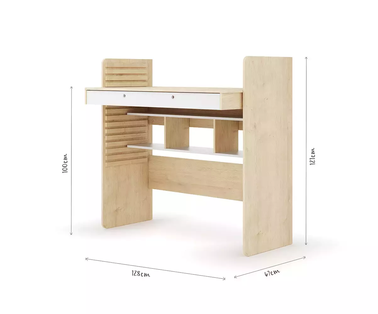 Dimensions bureau position haute