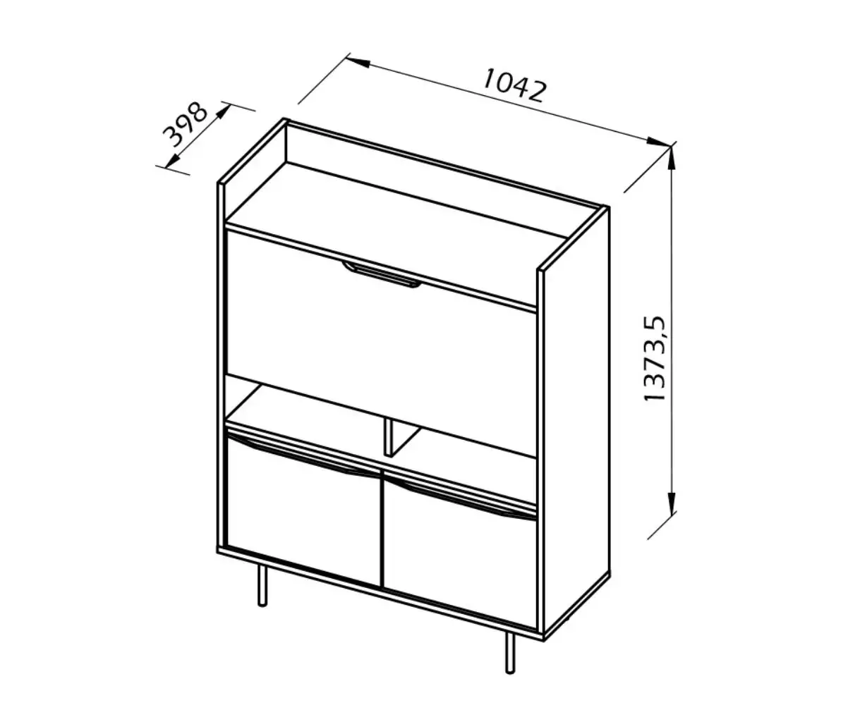 Dimensions du Bureau Mindao