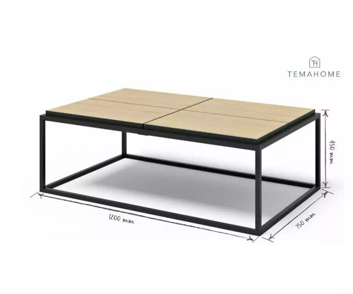 Table basse Douro peut s’installer sur un tapis pour un intérieur accueillant