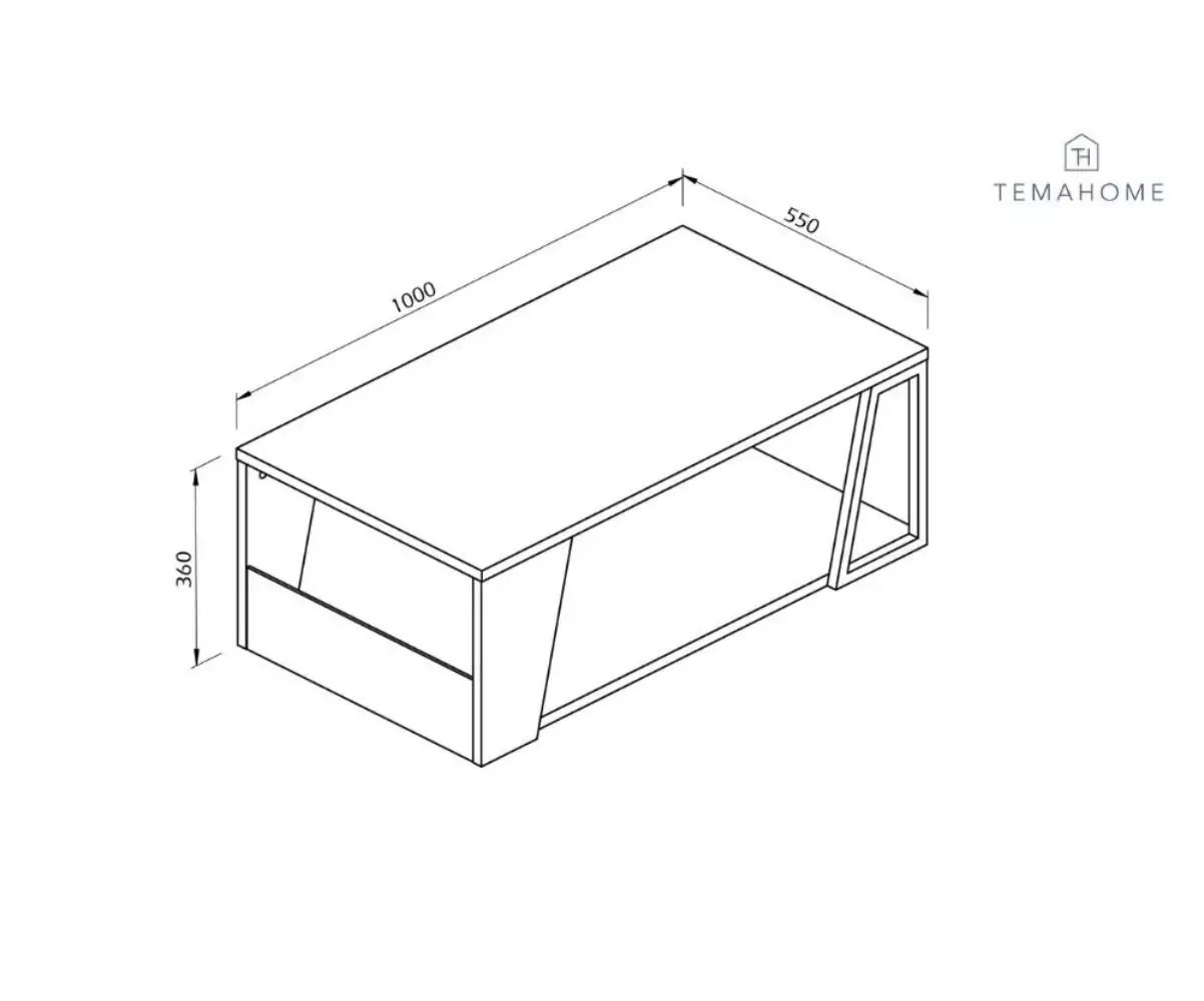 Dimension du Table basse Albi