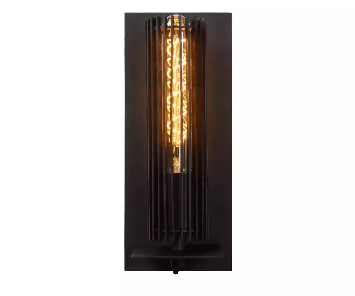 Applique murale Spica en métal noir pour intérieur