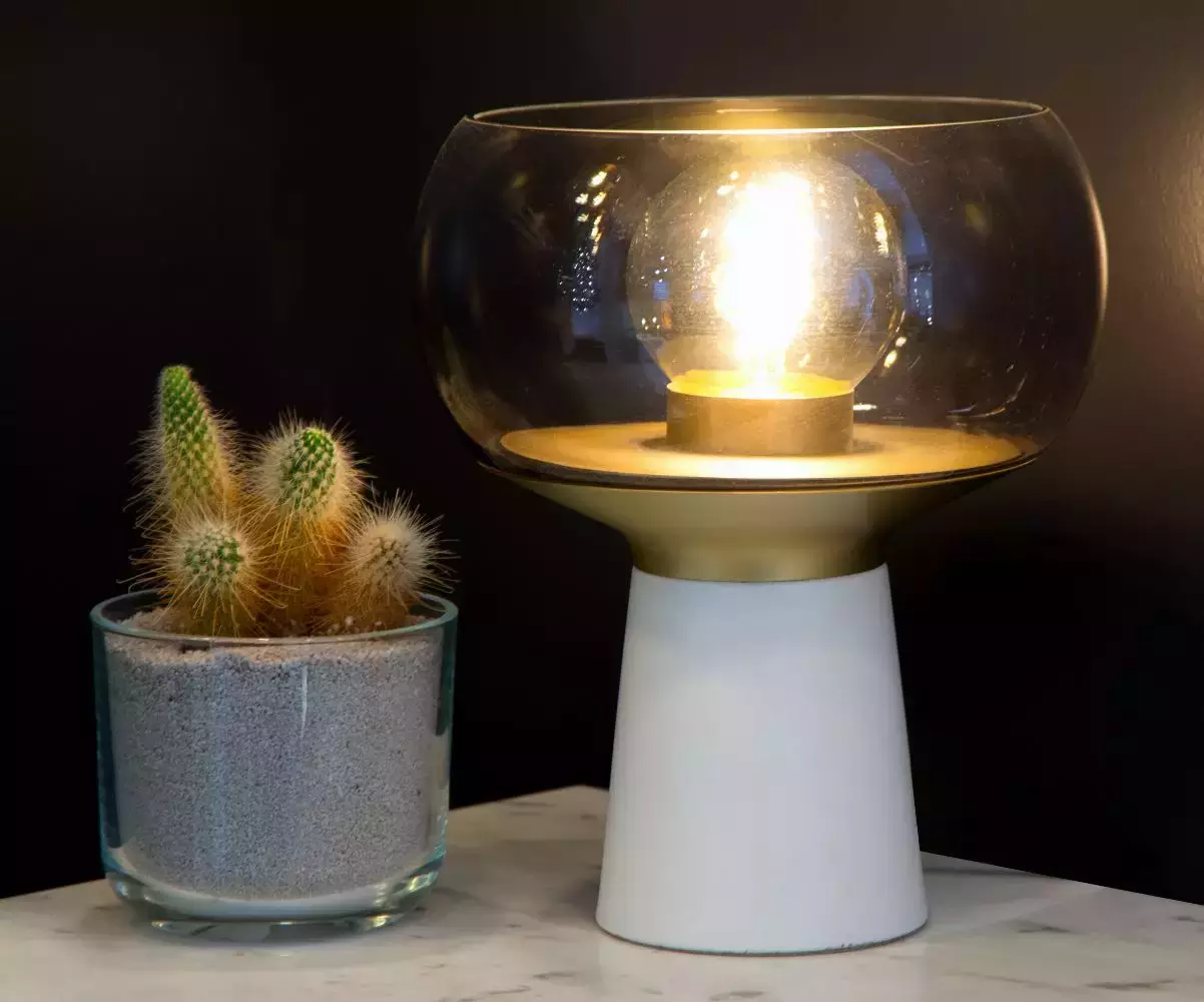 Lampe en métal et verre Rigel