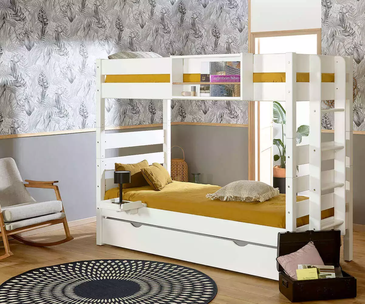 Etagère à barreau sur lit superposé