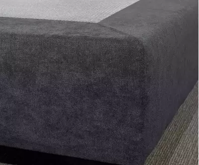 Détail du tissu du sommier Senesi bleu