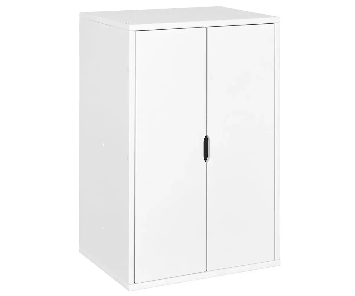 Armoire avec penderie Milos blanc